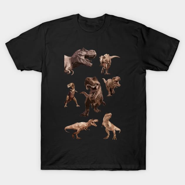 Trex Party T-Shirt by Playful Creatives